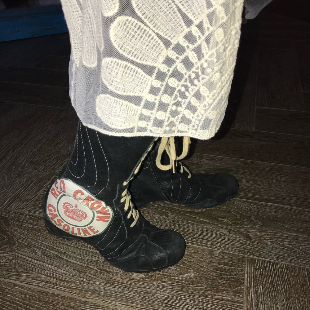 Unique Vintage moto boots. Made in Spain.